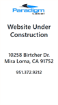 Mobile Screenshot of paradigmlabel.com